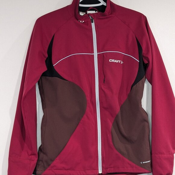 Craft Zip Up Cycling Jacket Fuchsia Black Size Small - Picture 1 of 2